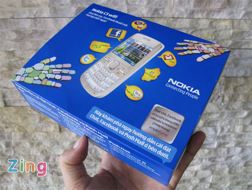 'Đập hộp' Nokia C3 Wi-Fi hàng chính hãng
