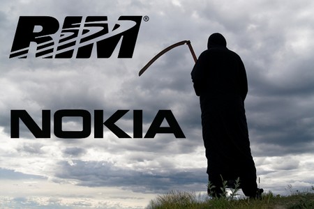 Hai hãng tuột dốc không phanh Nokia và RIM “gây chiến”