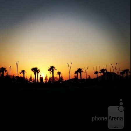 Cảnh bình minh được chụp bằng Sony Xperia S